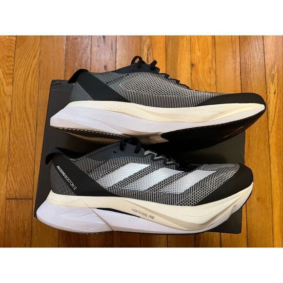 Adidas Adizero Boston 12 Running Shoes – Men’s Size 8 | Core Black / Carbon main image 13